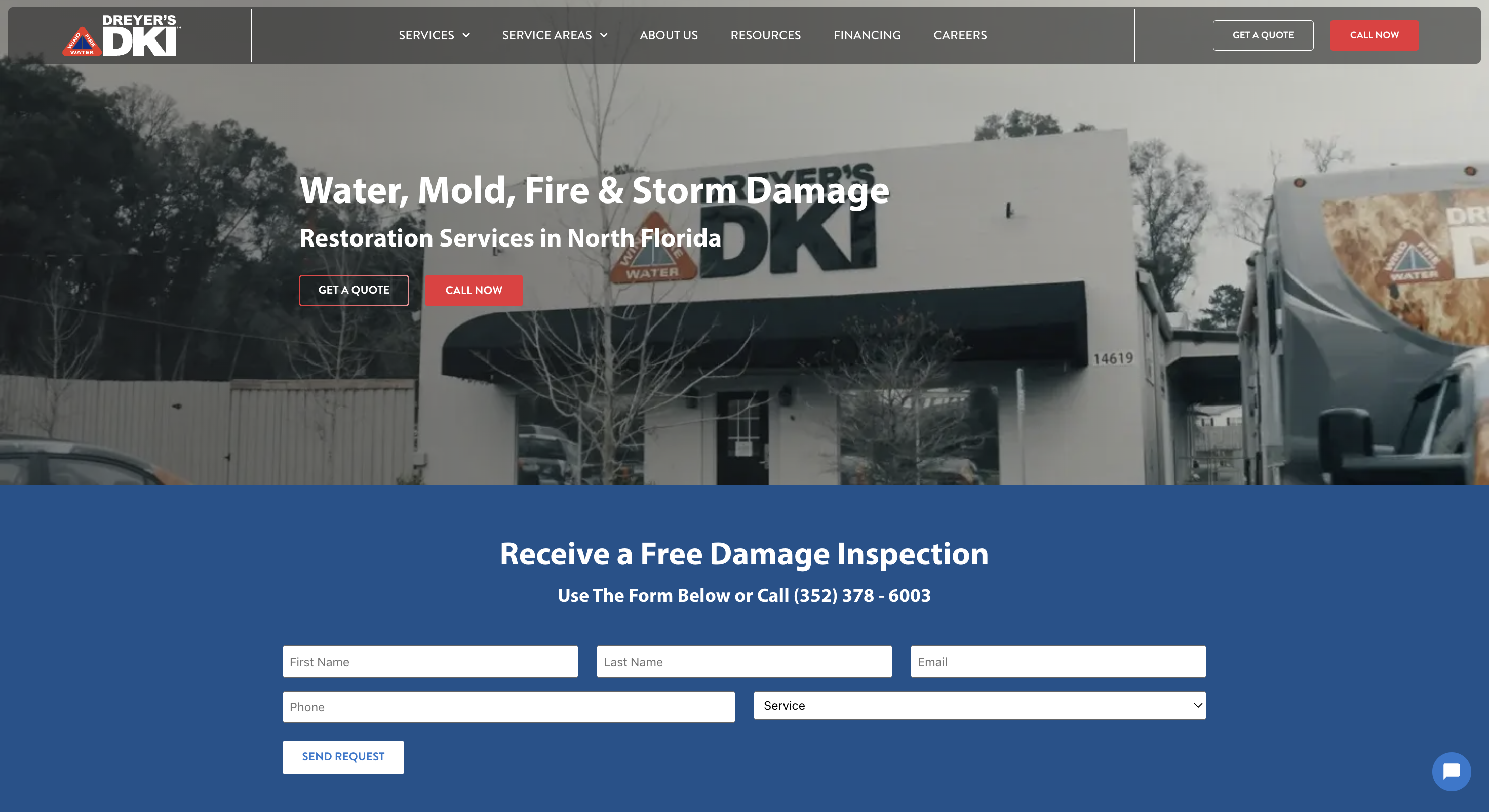 Dreyer's DKI duplicate GET A QUOTE and CALL NOW buttons